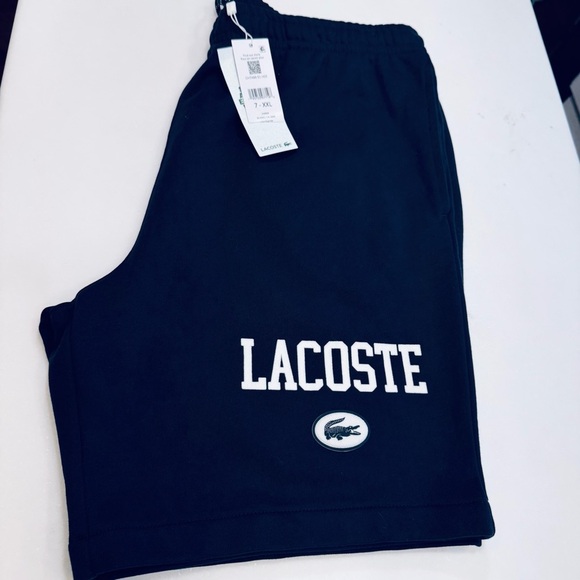 Lacoste Men’s Navy Blue Shorts NWT drawstring waist sz XXL (7) - Picture 12 of 13